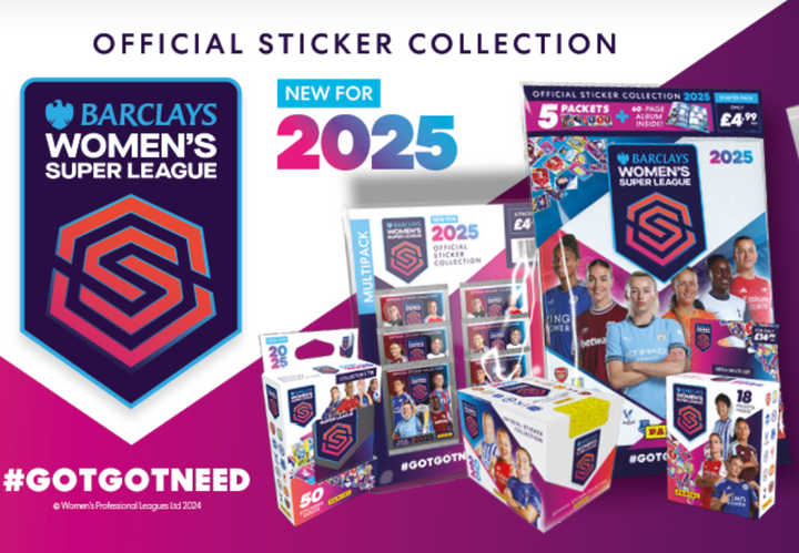 Barclays Women's Super League Oficjalna kolekcja naklejek 2025