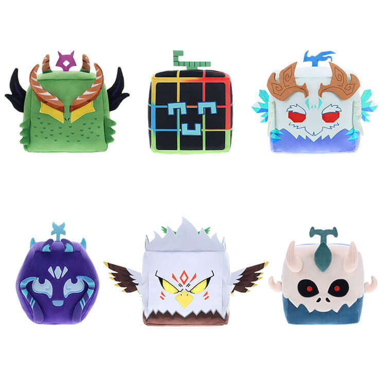 Blox Fruits 8" Collectable Plush Series 3 featuring six unique characters in vibrant colors.