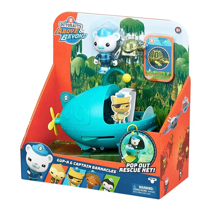 Octonauts Gup-A vehicle with Captain Barnacles figure, adventure toy for kids, perfect for imaginative play.