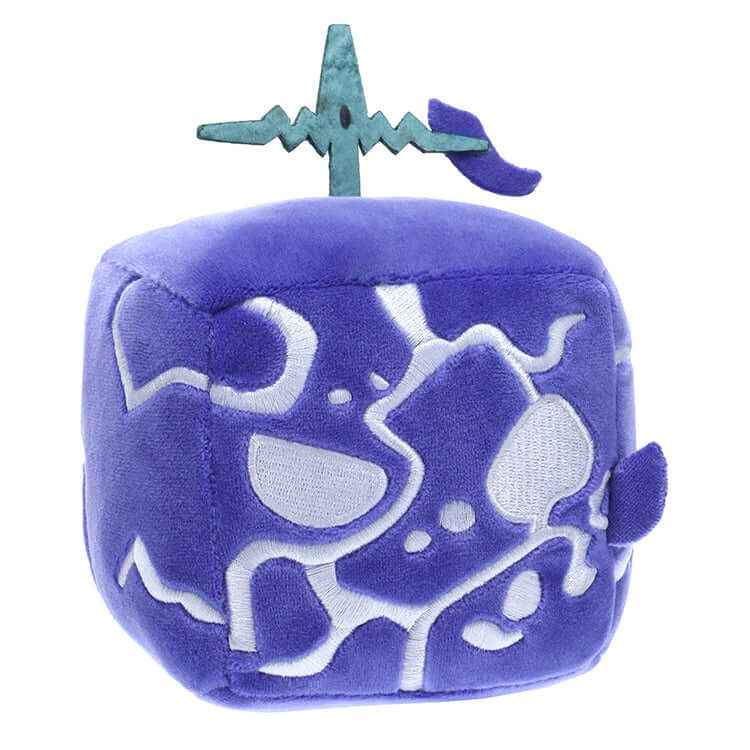 Blox Fruits Series 2 4-inch Collectible Plush featuring a purple fruit design with detailed embroidery and a unique top.