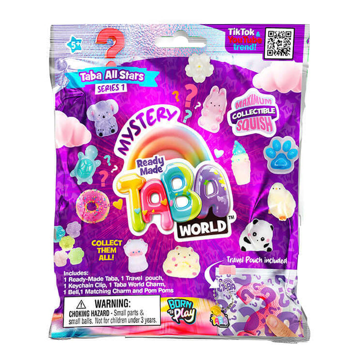 Taba World Ready-Made Mystery Tabas pack featuring vibrant squishies and collectible characters, perfect for fans and kids.