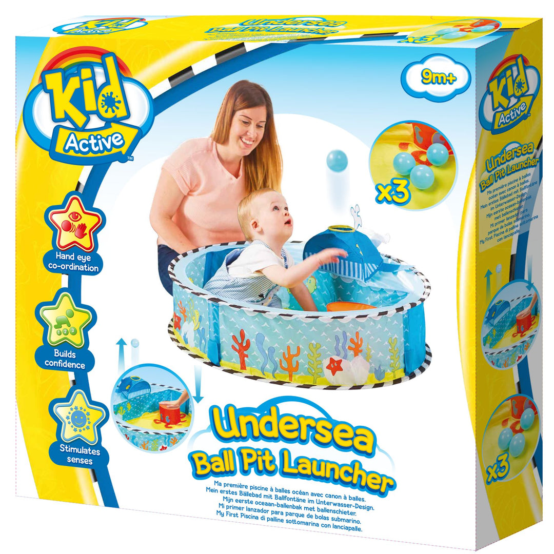 Kid Active Undersea Pop-Up Wyrzutnia sensorycznych piłek dla dzieci