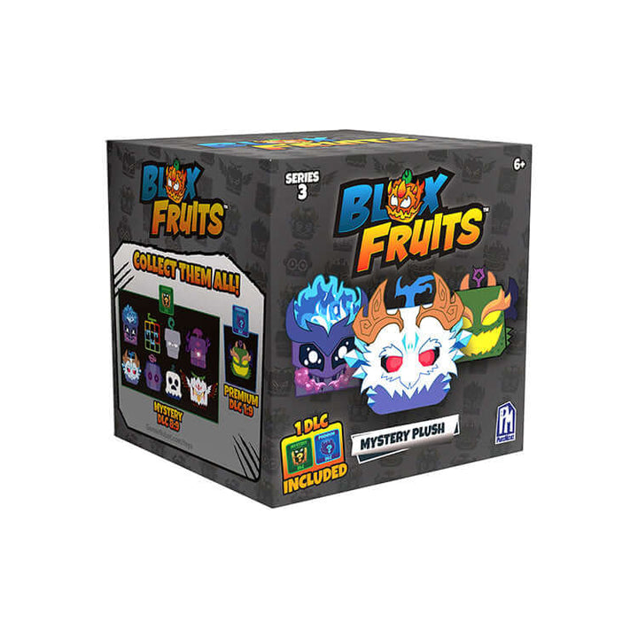 Blox Fruits Series 3 Mystery Collectible Plush box featuring unique characters and fun designs for kids.