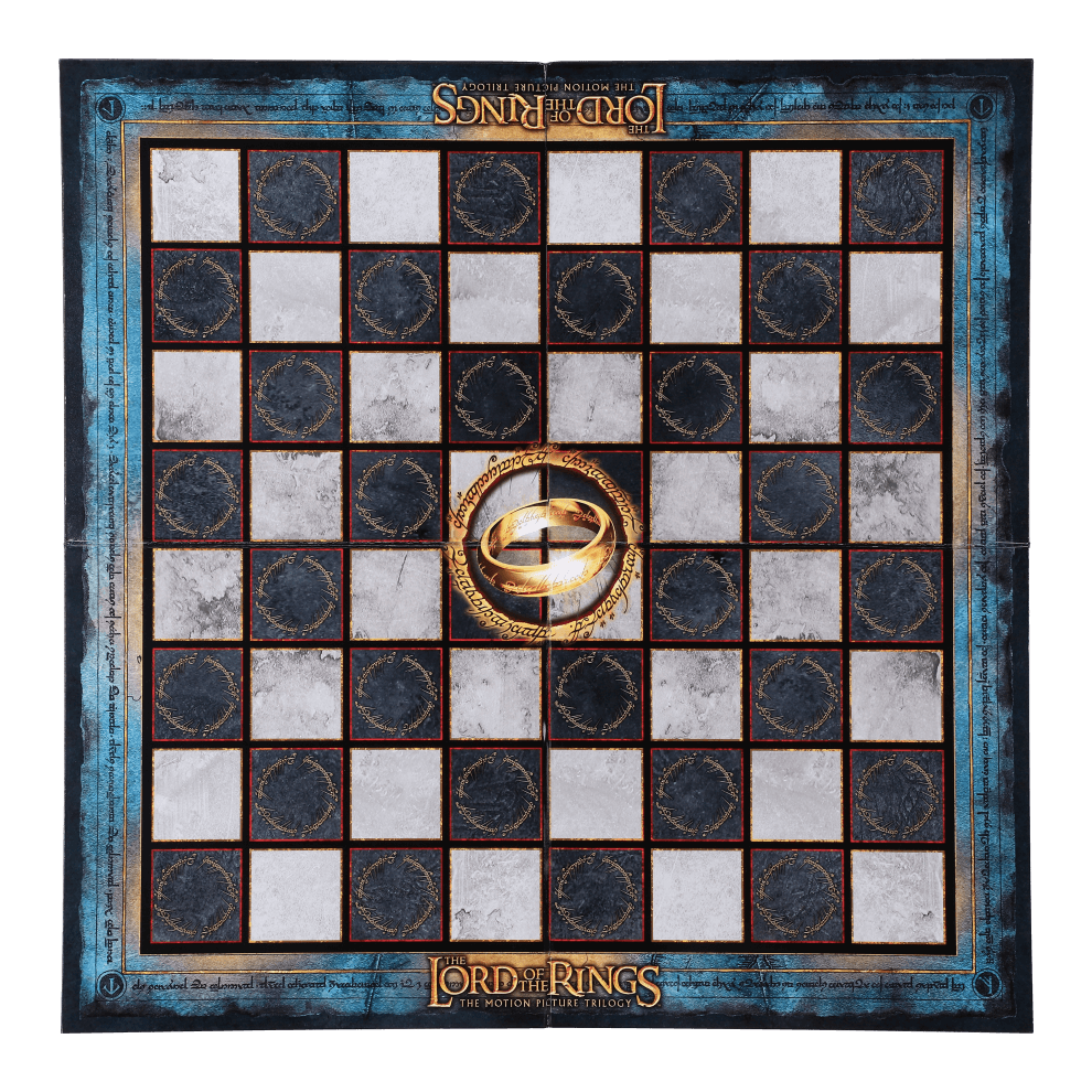 The Lord of the Rings - Battle For Middle Earth Chess Set playing board featuring an iconic design and 64 squares.
