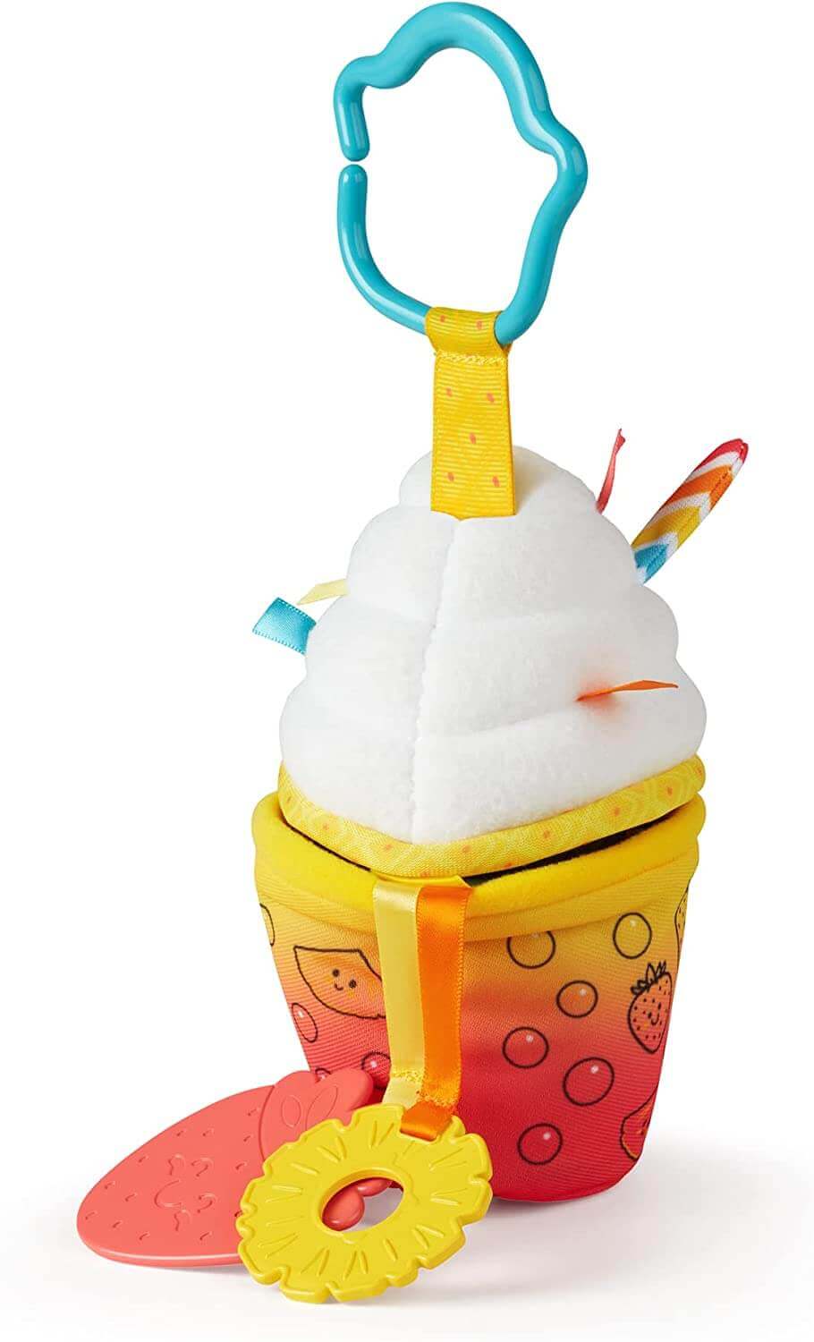 Melissa & Doug Take-Along Clip-On Infant Toy Style: Bubble Tea Take Along Baby Toy Earthlets