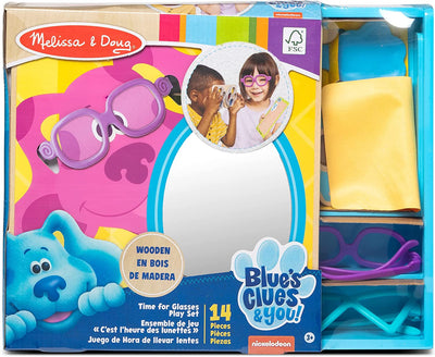 Earthlets.com| Melissa & Doug Blue’s Clues & You! Time for Glasses Eye Doctor Play Set | Role Play Toy for Kids | 3 and Above | Gift for Boys or Girls | FSC-Certified Materials | Earthlets.com |  