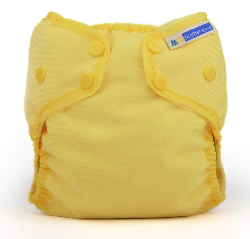 Mother-ease Wizard Uno Organic Cotton - Newborn Colour: Yellow reusable nappies Earthlets