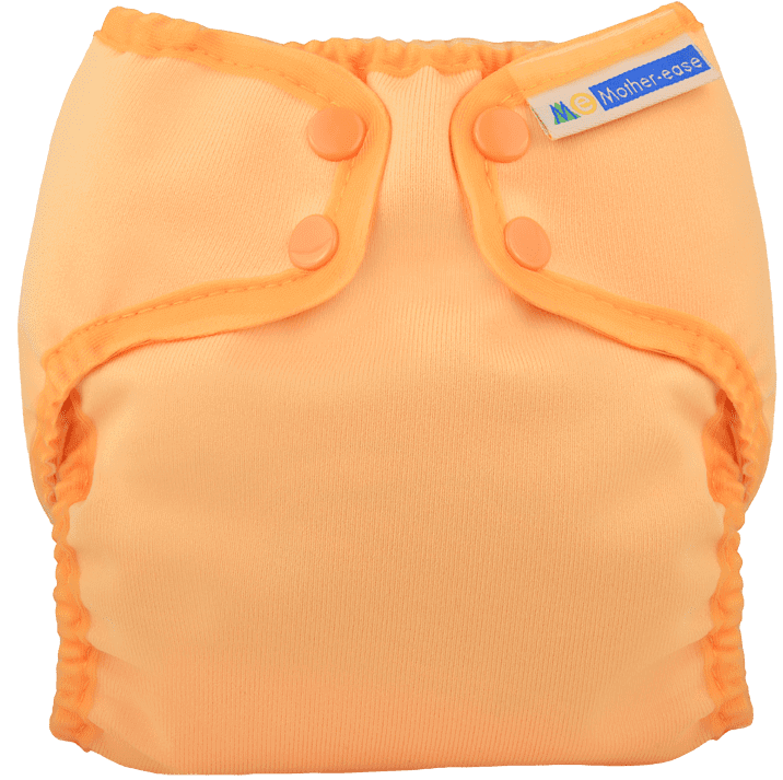 Mother-ease Wizard Uno Organic Cotton - Newborn Colour: Orange reusable nappies Earthlets