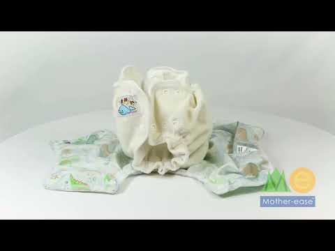 Mother-ease Sandy's Fitted Nappy Colour: Natural Size: XS reusable nappies Earthlets