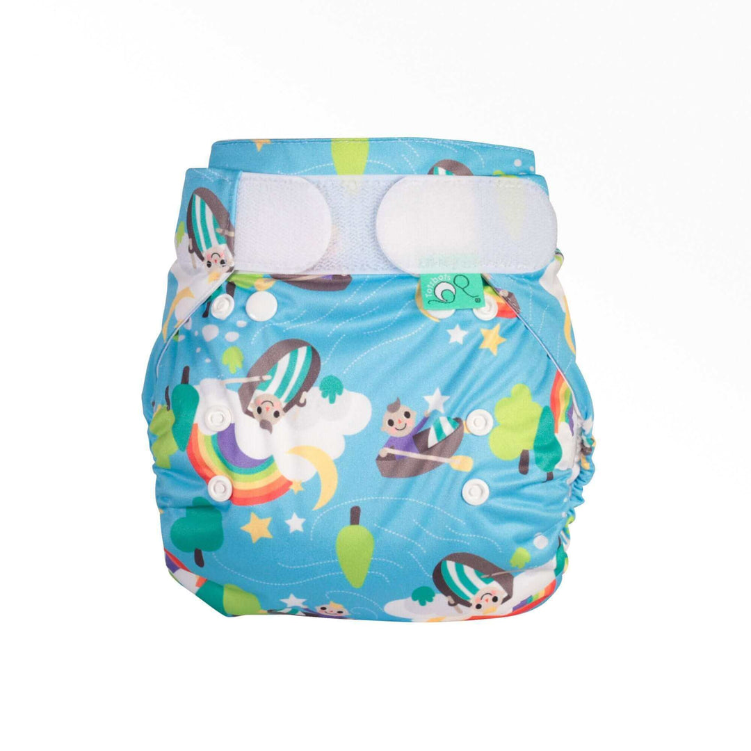 Tots Bots Bamboozle Nappy Wrap Colour: Above the Clouds Size: Size 1 (6-18lbs) reusable nappies Earthlets