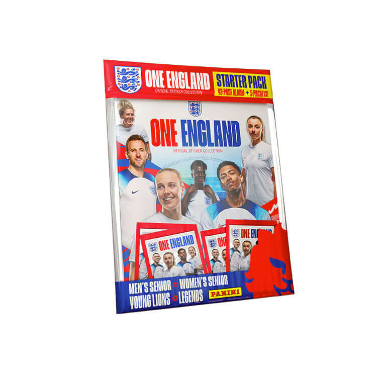 Panini One England Sticker Collection Product: Starter Pack (5 Packets) Sticker Collection Earthlets