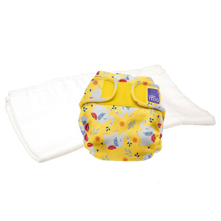 Bambino Mio Mioduo Two-Piece Nappy Size: Size 1 Colour: Elephant Stomp reusable nappies Earthlets