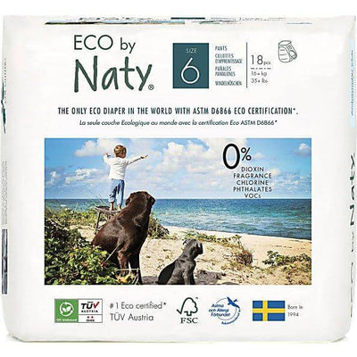Naty Size 6 Pull Up Pants - 18 pack Multi Pack: 1 disposable nappies size 6 Earthlets